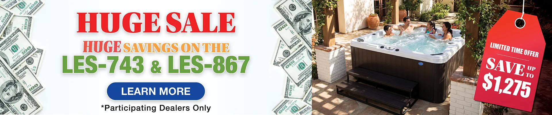 Calspas hot tub being used in a family setting - Bohemia